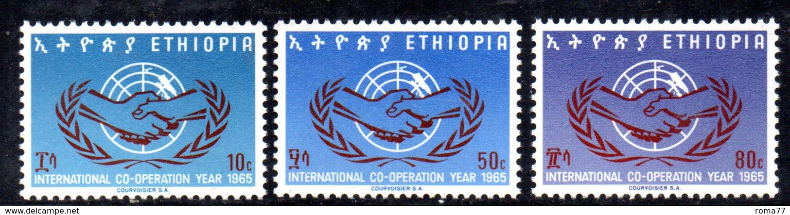 ETP120 - ETIOPIA 1965 ,  Yvert  N 455/457    ***  ONU - Etiopia