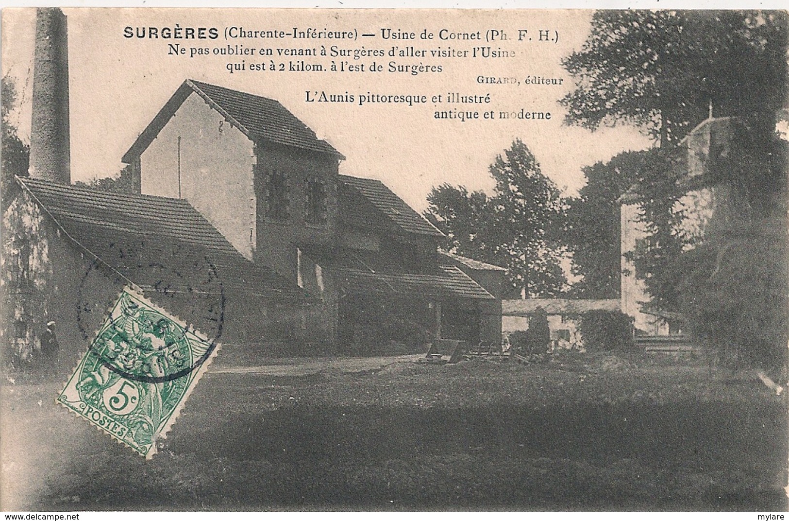 Cpa 17 Surgères Usine De Cornet - Surgères