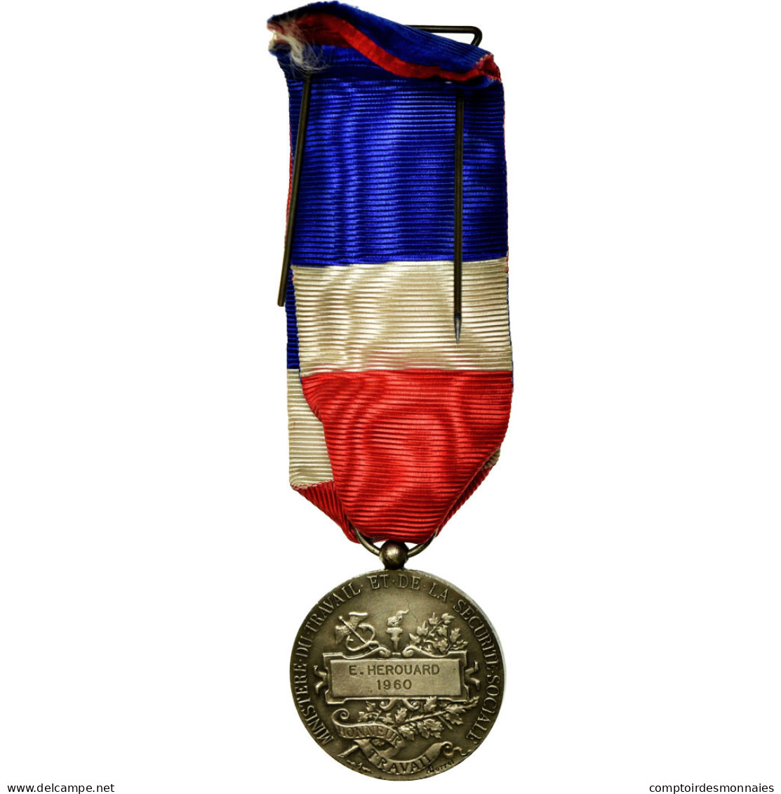 France, Médaille D'honneur Du Travail, Médaille, 1960, Excellent Quality - Autres