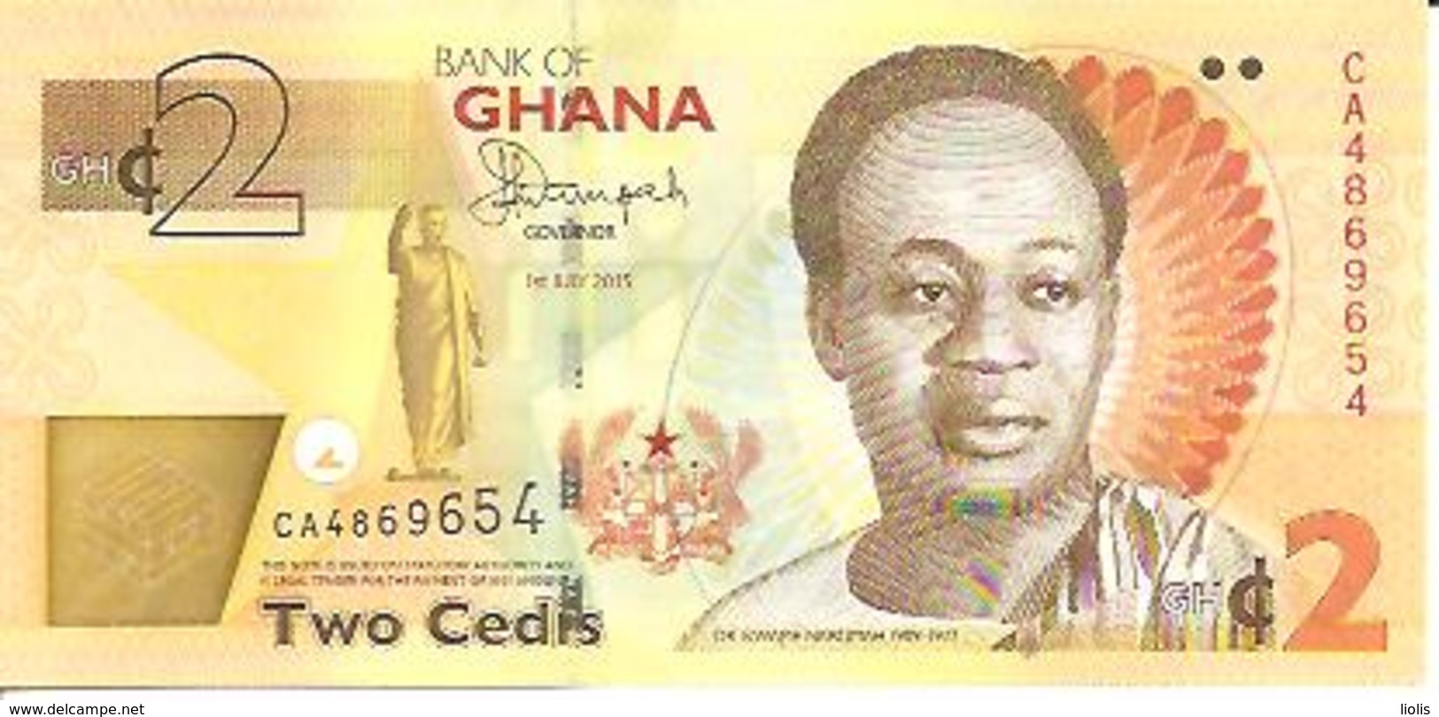 Ghana  P-37  2 Cedis  2015   UNC - Ghana