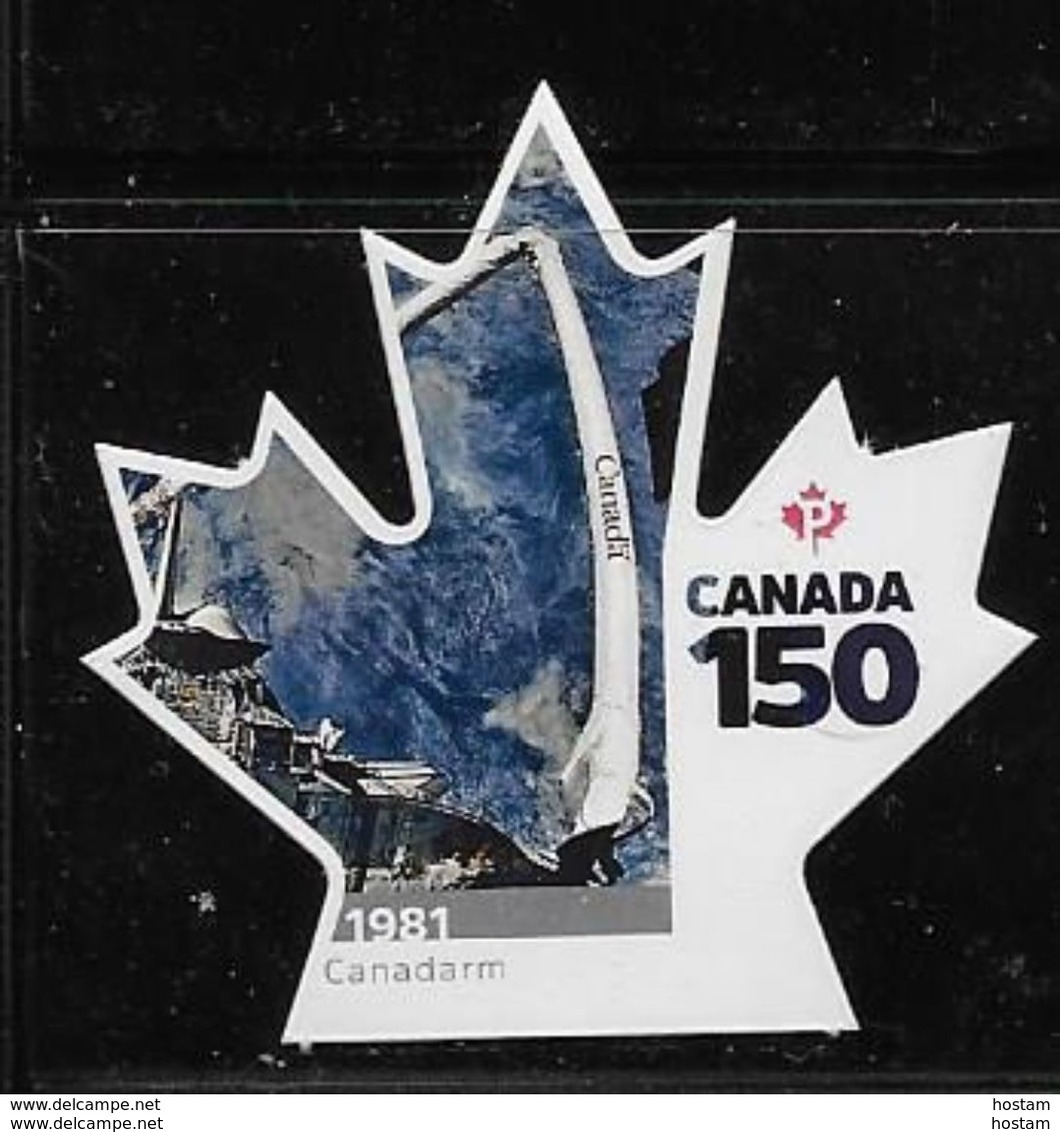 CANADA 2017  #3004i, CANADA 150th  CANADARM  SINGLE  DIE CUT - Timbres Seuls