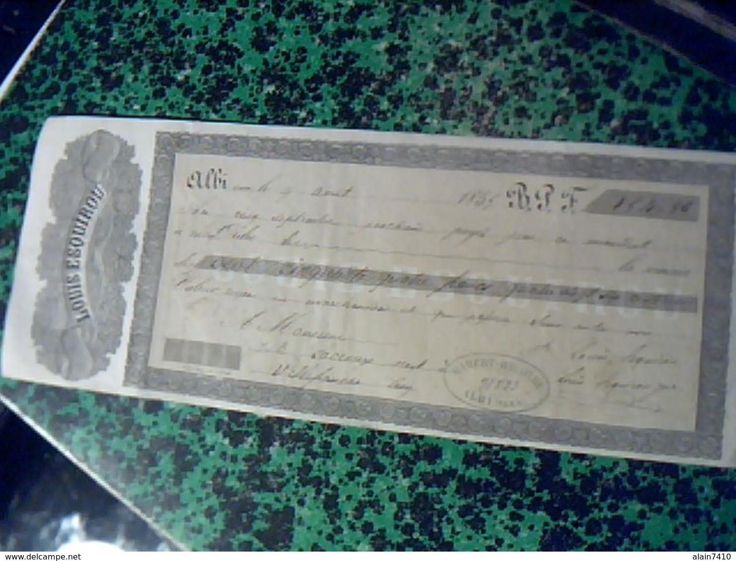 Vieux Papier Lettre  De Change De 1884  LOUIS ESQUIROUX  A ALBI 81 Cachet Imperial & Fiscal De 10 Ct - Lettres De Change