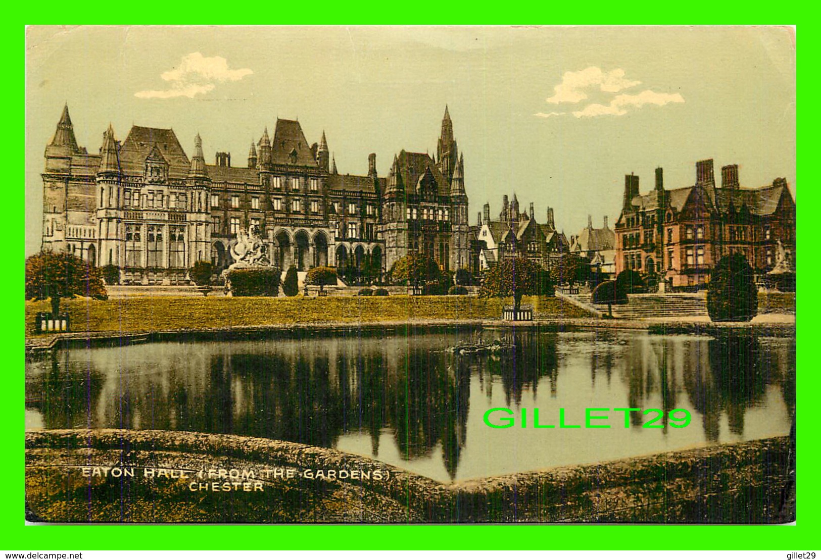 CHESTER, UK - EATON HALL FROM THE GARDENS - TRAVEL IN 1926 - - Chester