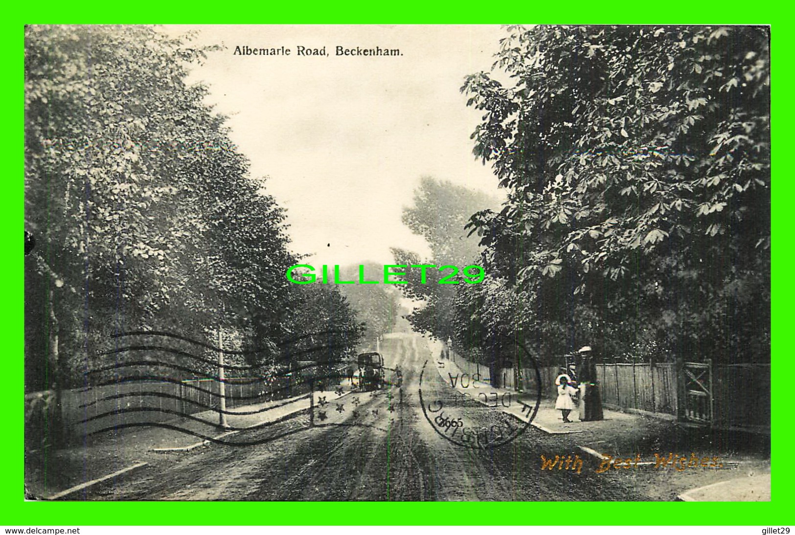 BECKENHAM, UK - ALBEMARLE ROAD - ANIMATED - TRAVEL IN 1905 - NOTTIE'S SERIES - - Autres & Non Classés