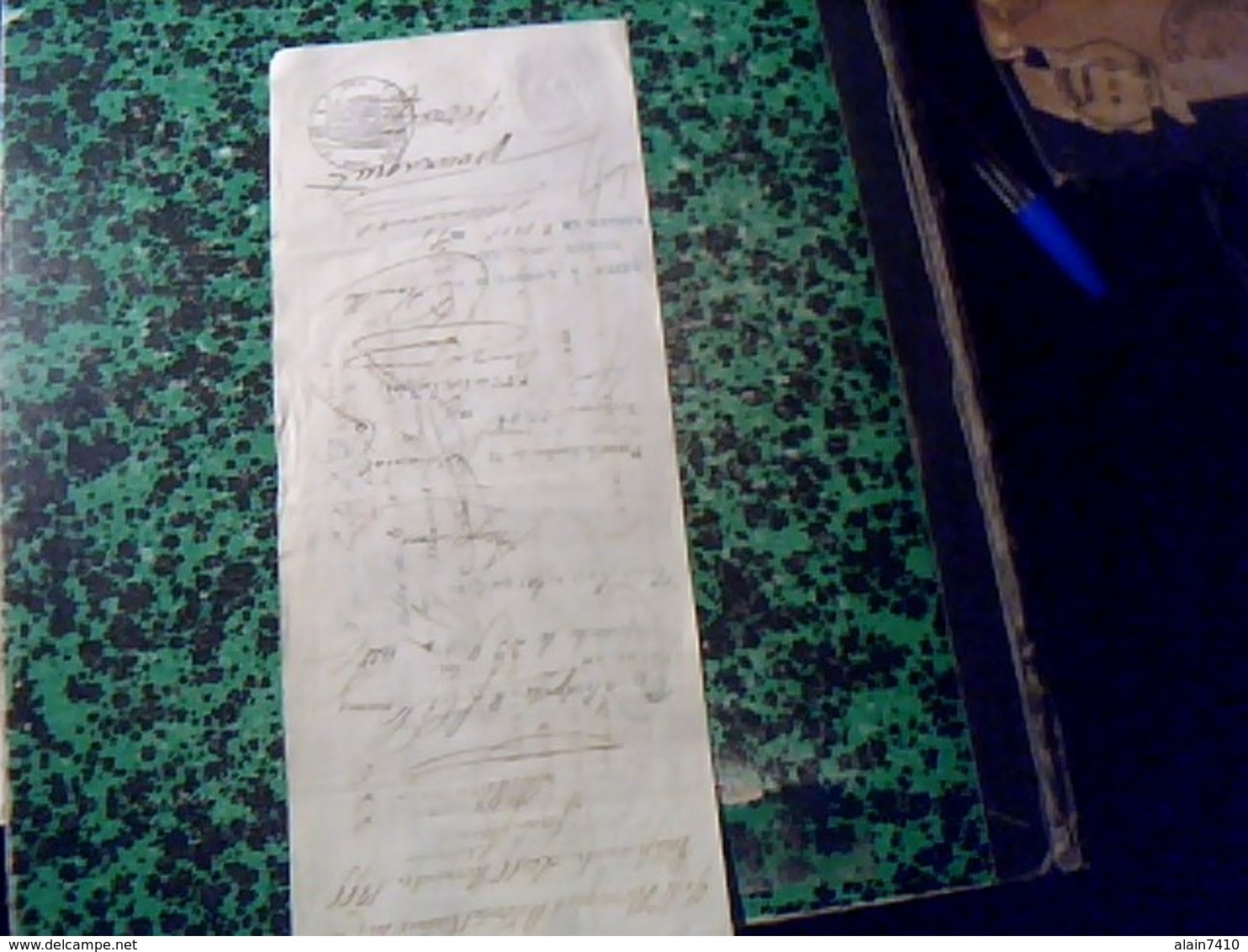 Vieux Papier Lettre  De Change De 1855 SERRE & LOUVRIER A Villefranche 81 Timbre Fiscal 15ct Cachet Imperial - Cambiali