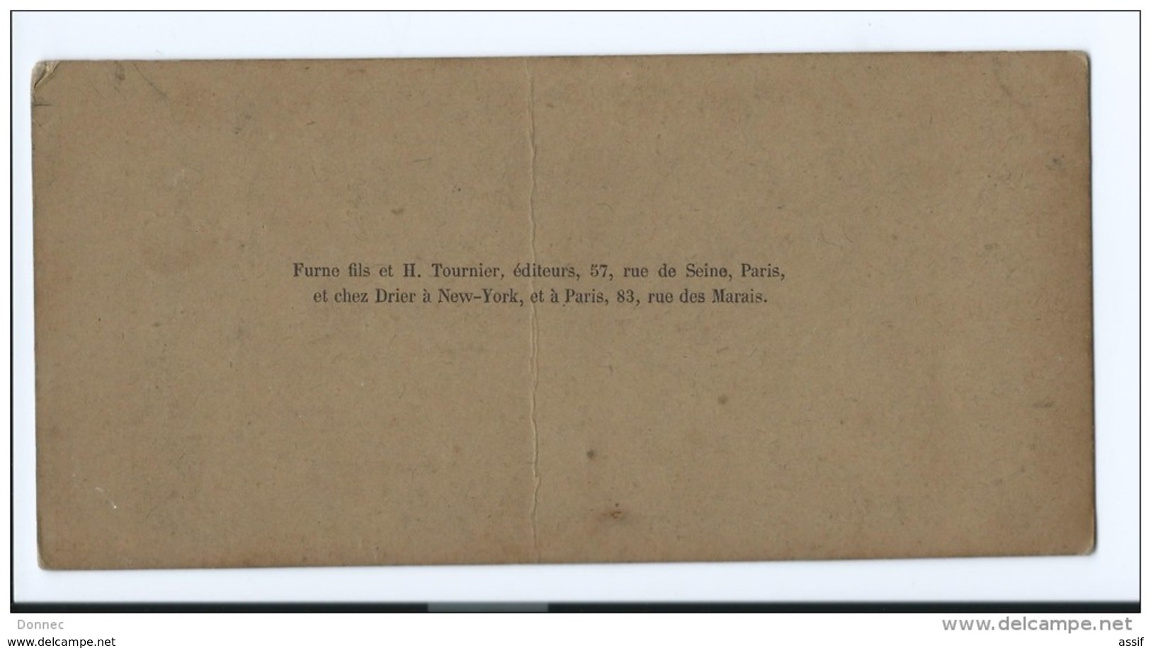 STEREO Furne Et Tournier  Voyage Dans Pyrénées  Luchon  Cascade Du Curé De Montauban  ( Vers 1860 ) - Stereoscopic
