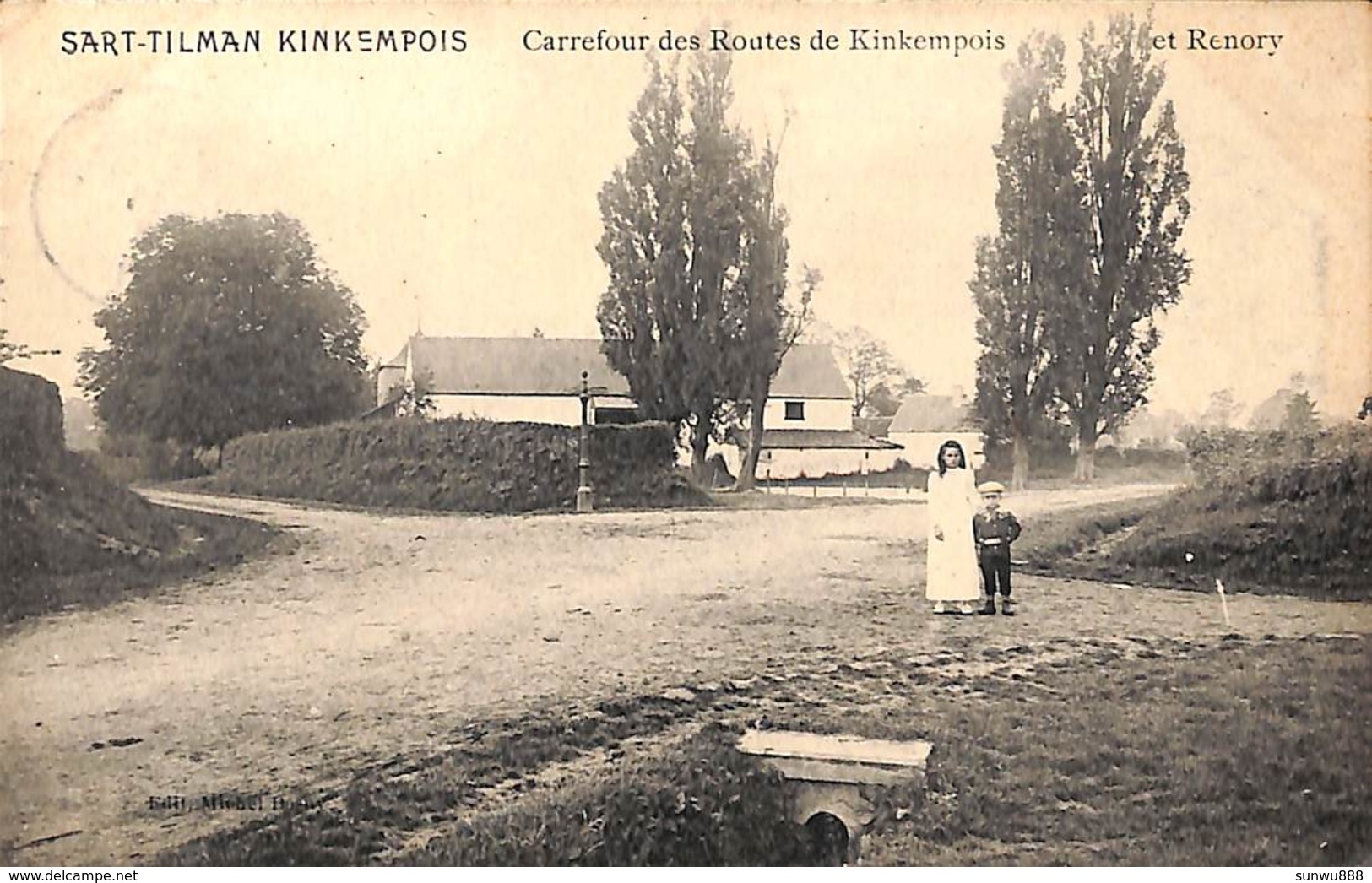 Sart-Tilman Kinkempois - Carrefour Des Routes De Kinkempois Et Renory (animée 1911) - Liege