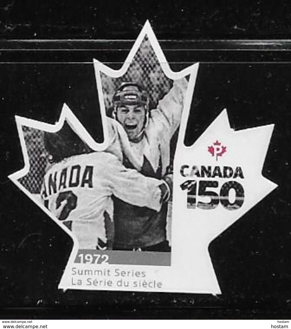 CANADA 2017  3002i, CANADA 150th    SUMMIT SERIES   HOCKEY DIE CUT - Single Stamps