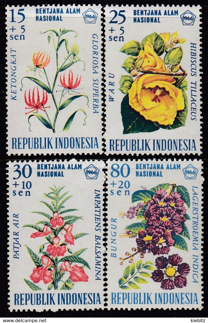 INDONESIEN 1966 - MiNr: 536-539  Komplett ** / MNH - Indonesia