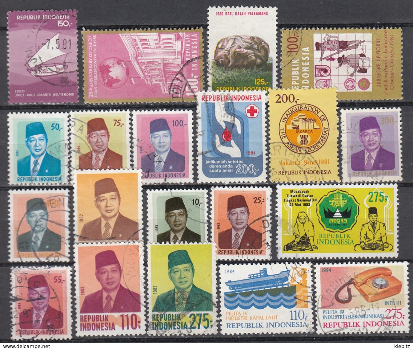 INDONESIEN 1980-1984 - 20 Werte    Used - Indonesien