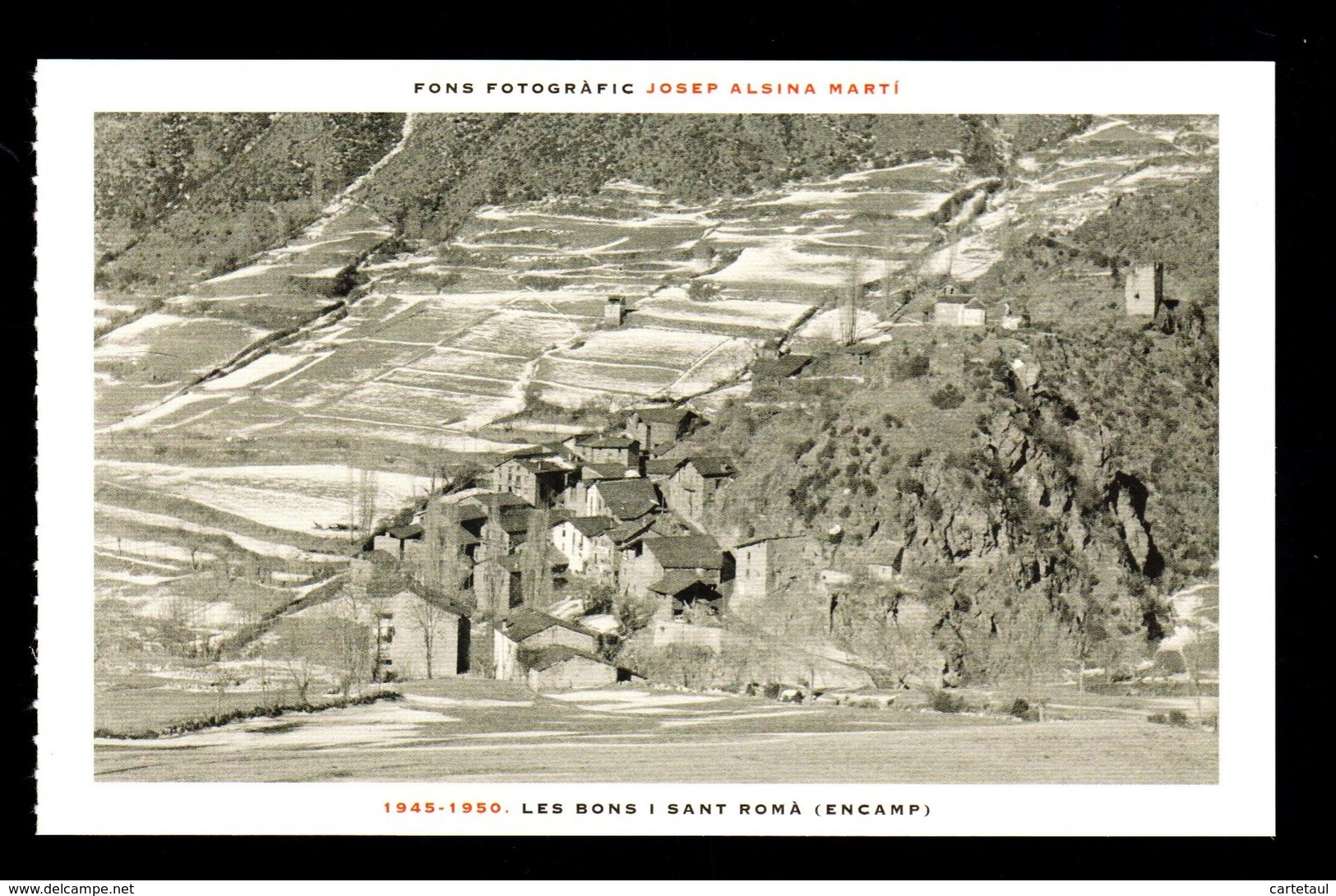 ANDORRE ANDORRA 1945-50  LES BONS SANT ROMA  Format CPA Du Carnet Cliché J. Alsina Photographe édit. ANA - Andorre