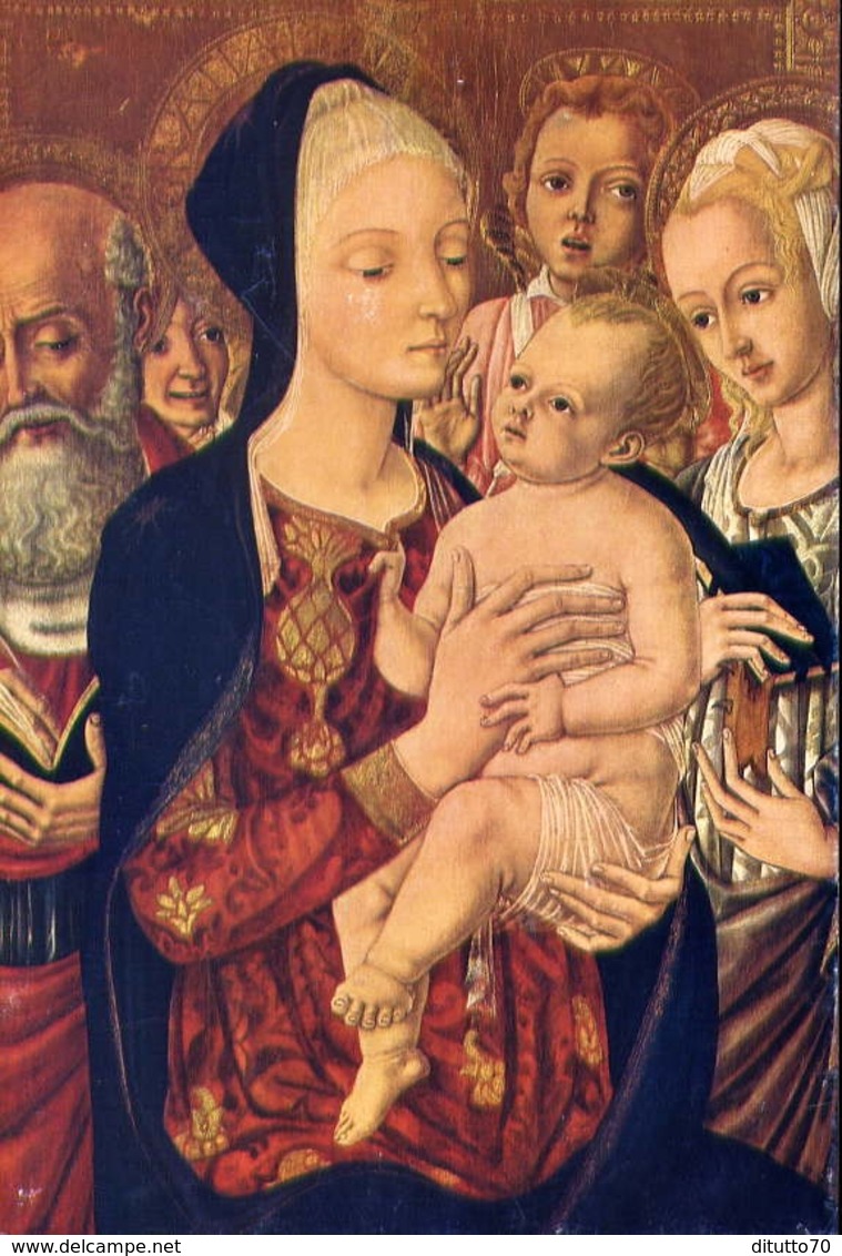 Matteo Di Giovanni - La Madonna Ed Il Bambino Con Santi E Angeli - Formato Grande Non Viaggiata – E 9 - Altri & Non Classificati