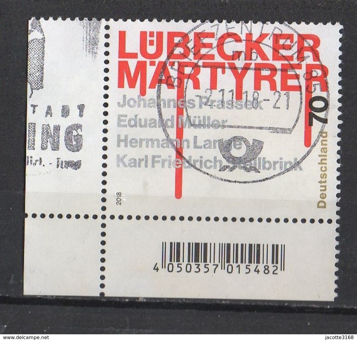 2018  MI /  3417 Lûbecker Märtyrer - Used Stamps