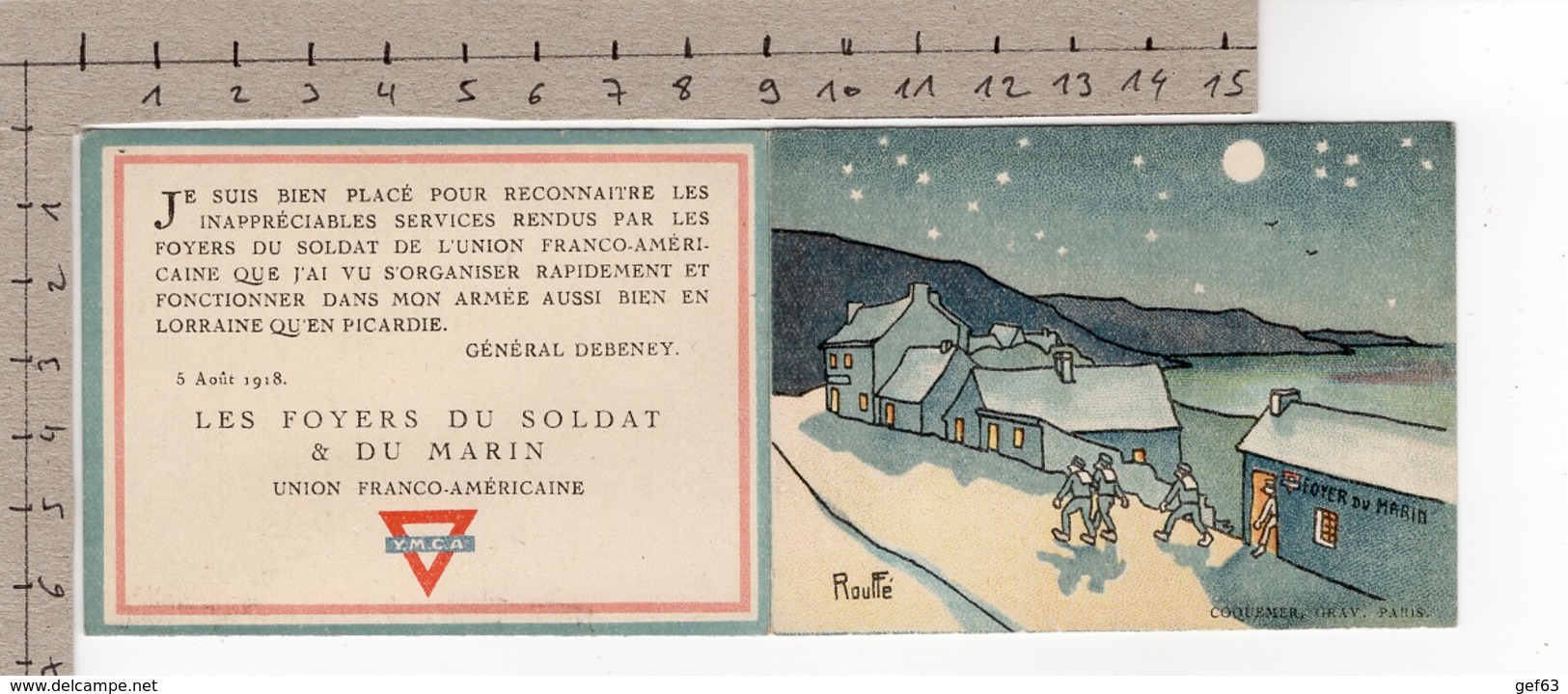 Rouffé - Calendrier 1919 - Les Foyers Du Soldat & Du Marin - Union Franco-Américaine - YMCA - 1914-18