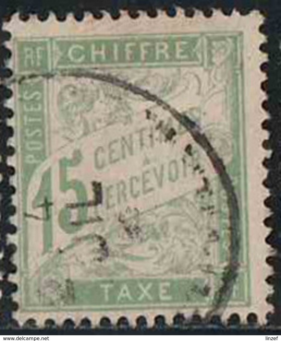 France 1893 Taxe Yv. N°30 - 15c Vert-jaune - Oblitéré - 1859-1959 Oblitérés