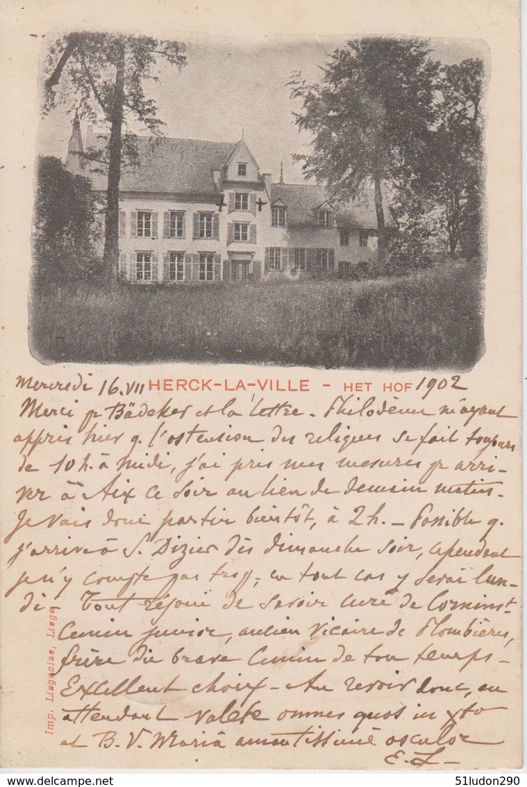 CPA Précurseur Herck-la-Ville - Het Hof - Herk-de-Stad