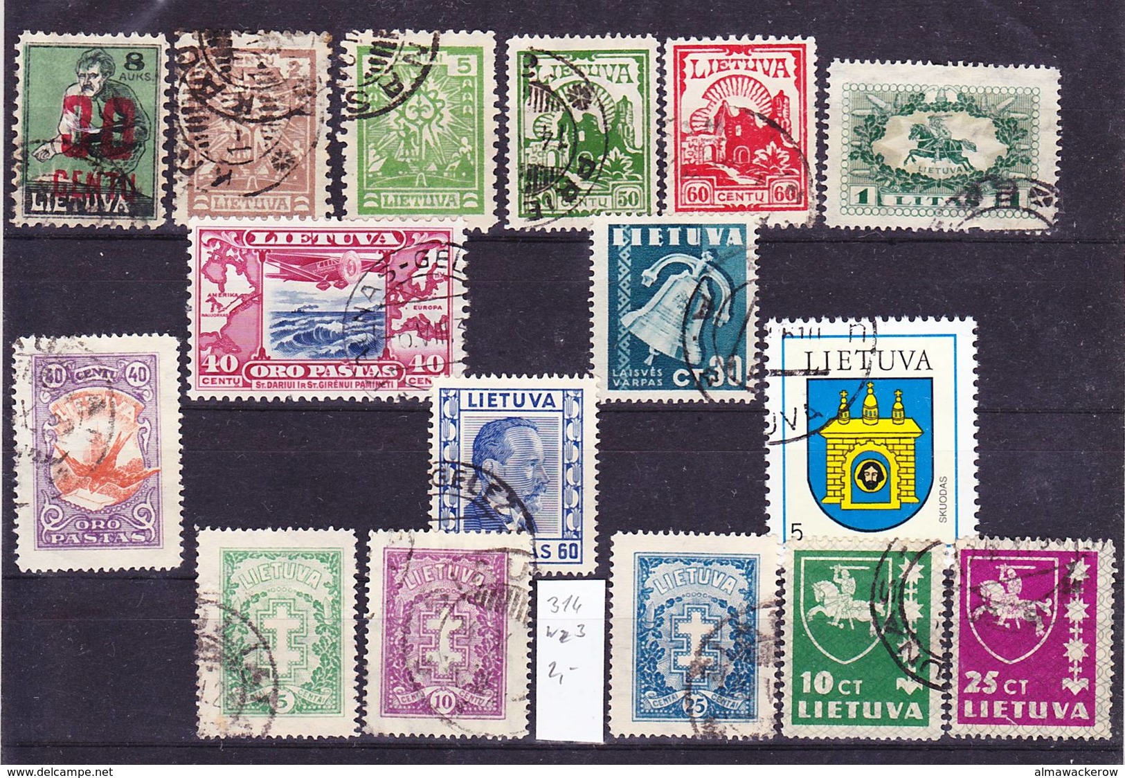 2018-0015 Lietuva Lot Used O - Lithuania