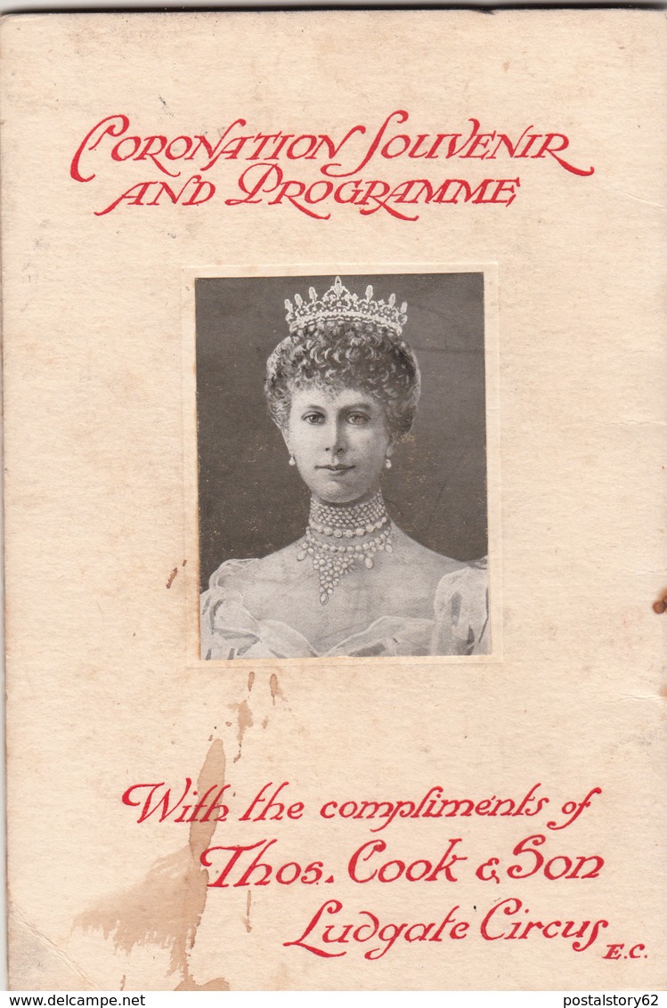 Coronation Souvenir And programme, With the compliments of Thos. Cook & Son Ludgate Circus 1911