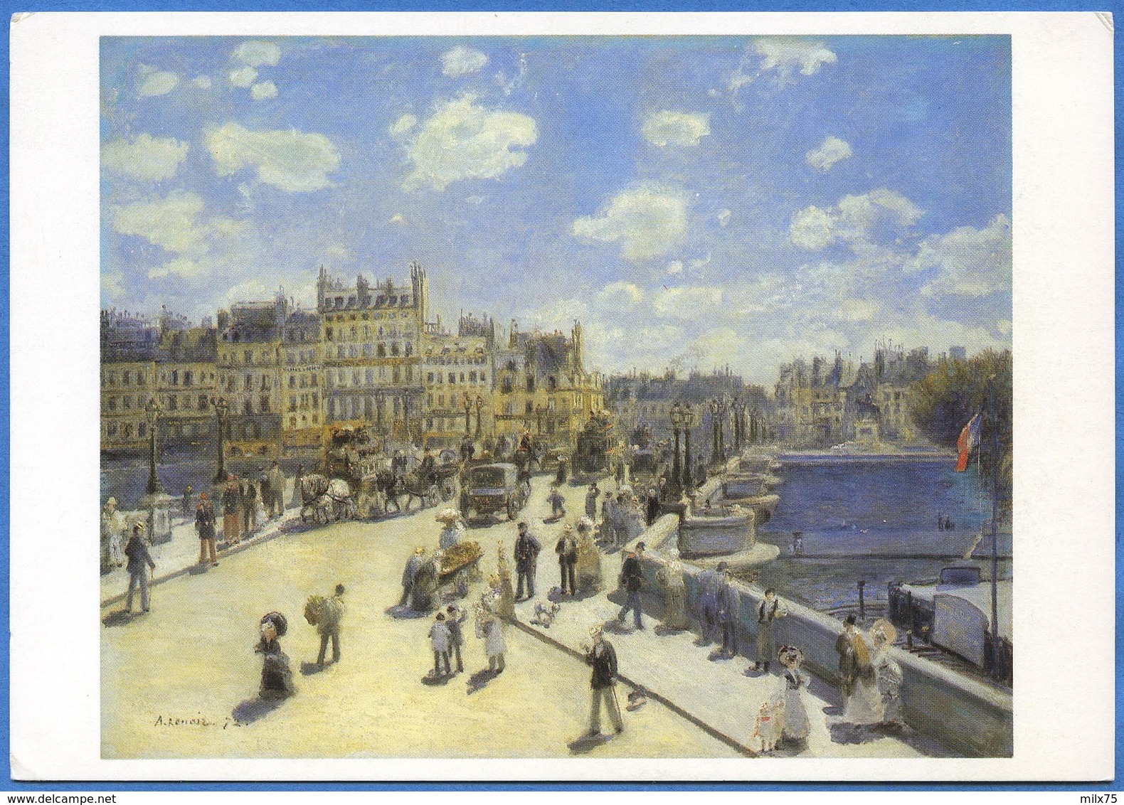 Auguste RENOIR (1841-1919)  Pont-Neuf à Paris - 1872 - Schilderijen