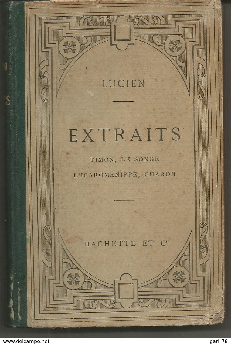 Texte Grec : LUCIEN : Extraits ->Timon, Le Songe, L'icaeoménippe, Charon - 1905 - 1901-1940