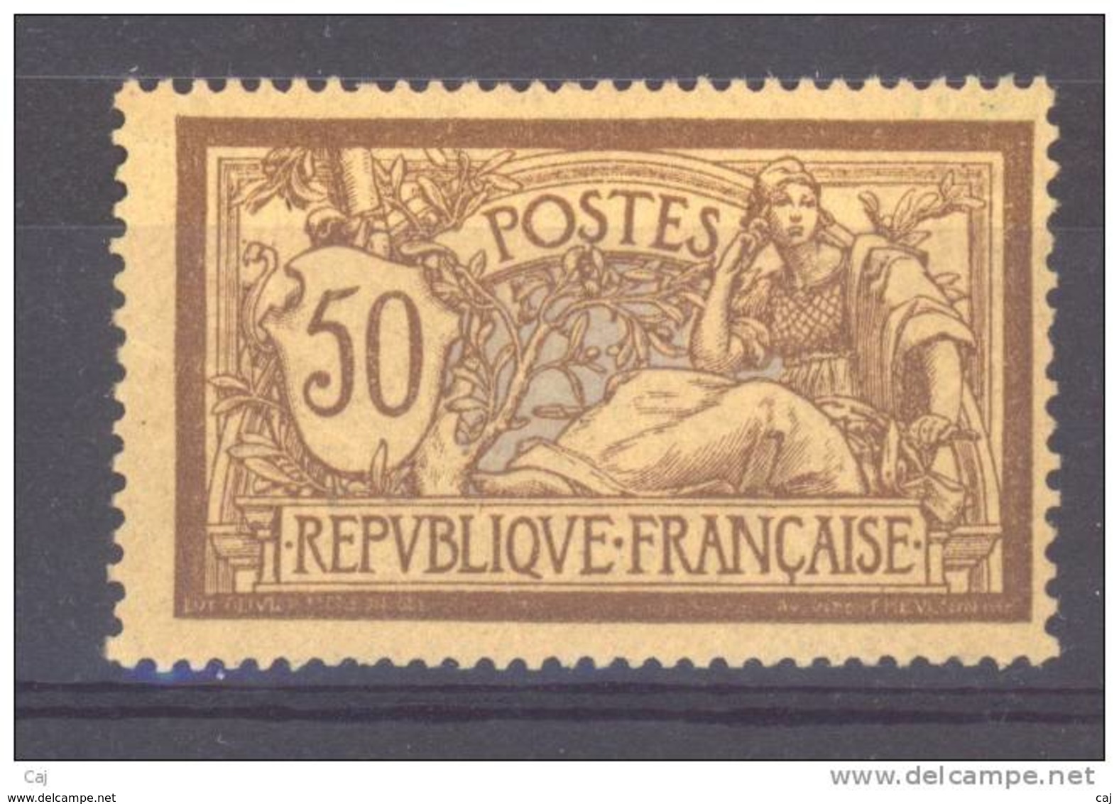 France  :  Yv  120d  *  Papier GC - 1900-27 Merson