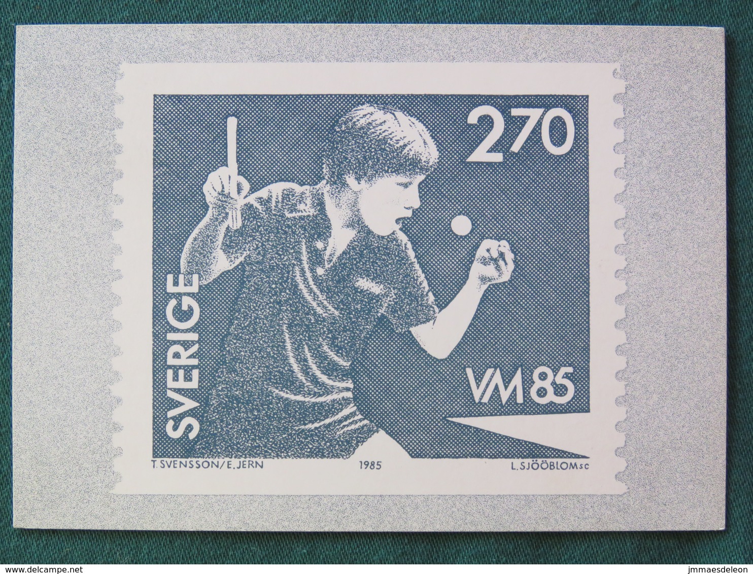 Sweden 1985 FDC Maxicard Table Tennis - Suède