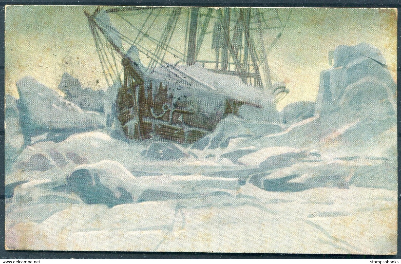 1924 Norway FRAM Polar Ship Postcard. Polhavet - Covers & Documents