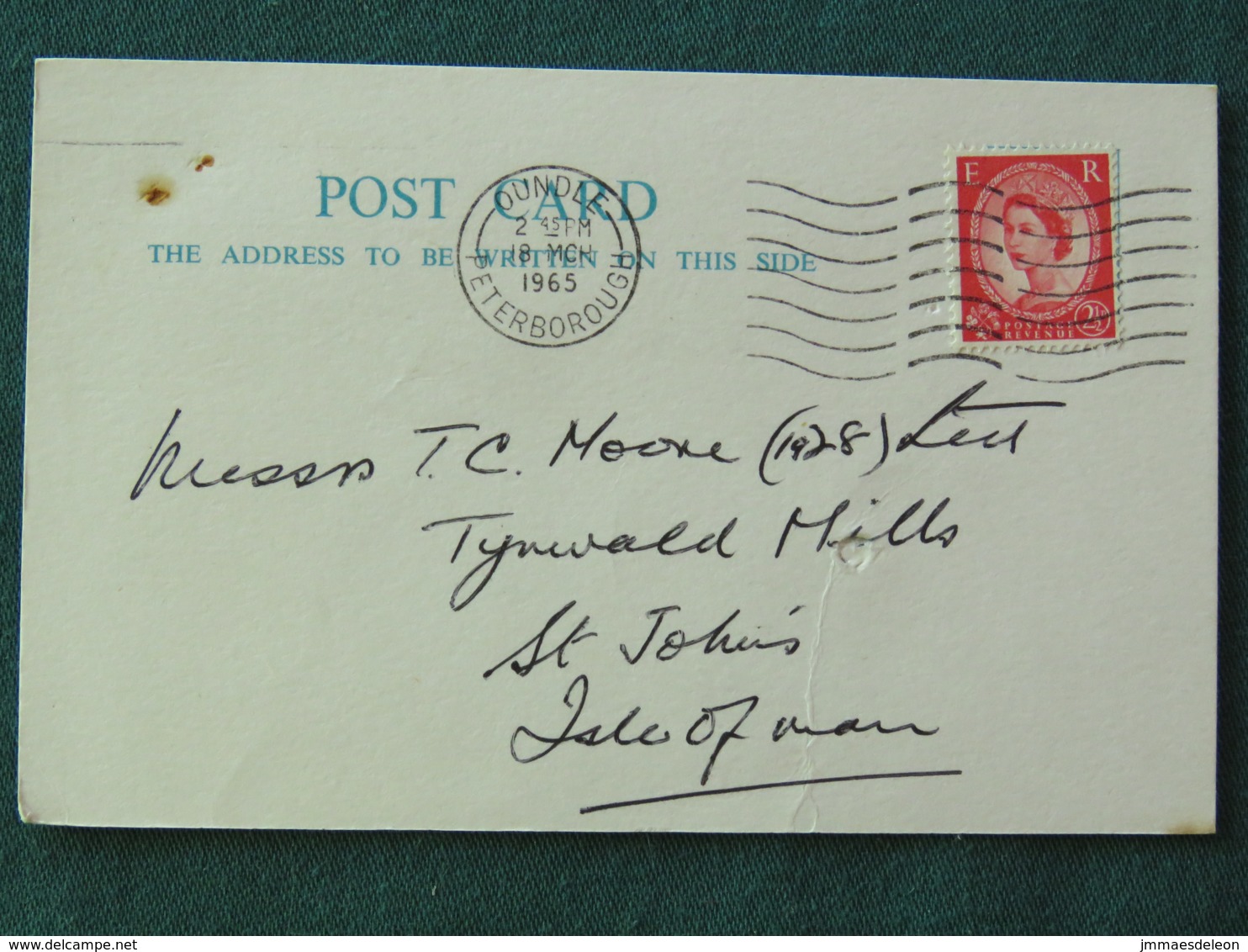 United Kingdom 1965 Postcard To Isle Of Man - Queen - Autres & Non Classés