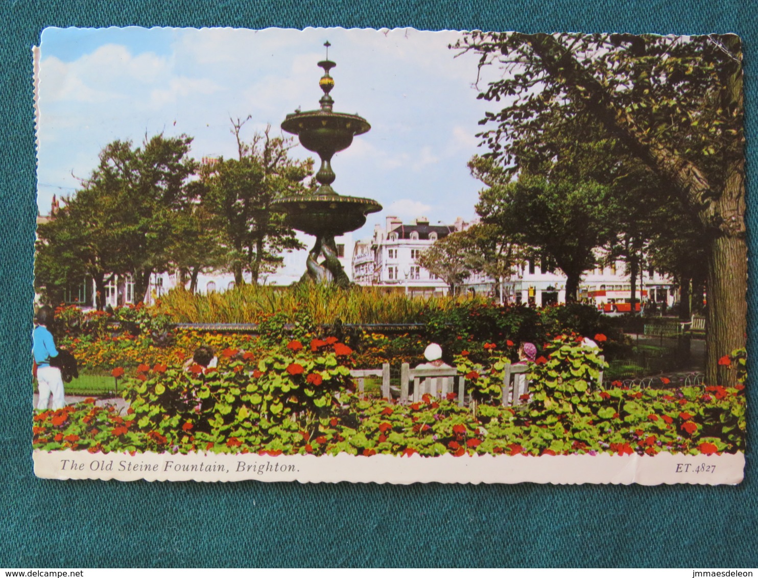 United Kingdom 1972 Postcard "Fountain Brighton" To England - Church - Autres & Non Classés