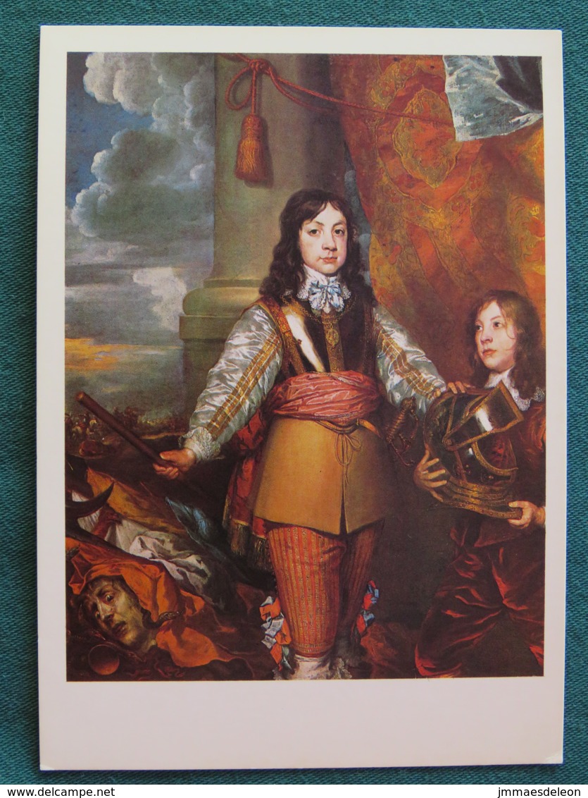 United Kingdom Postcard "Charles II Painting BY William Dobson" - Autres & Non Classés