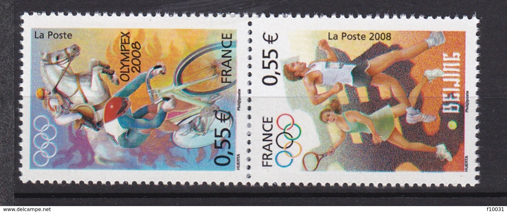 Timbres N° 4222** à 4225** Jeux Olympiques à Pékin - Neufs