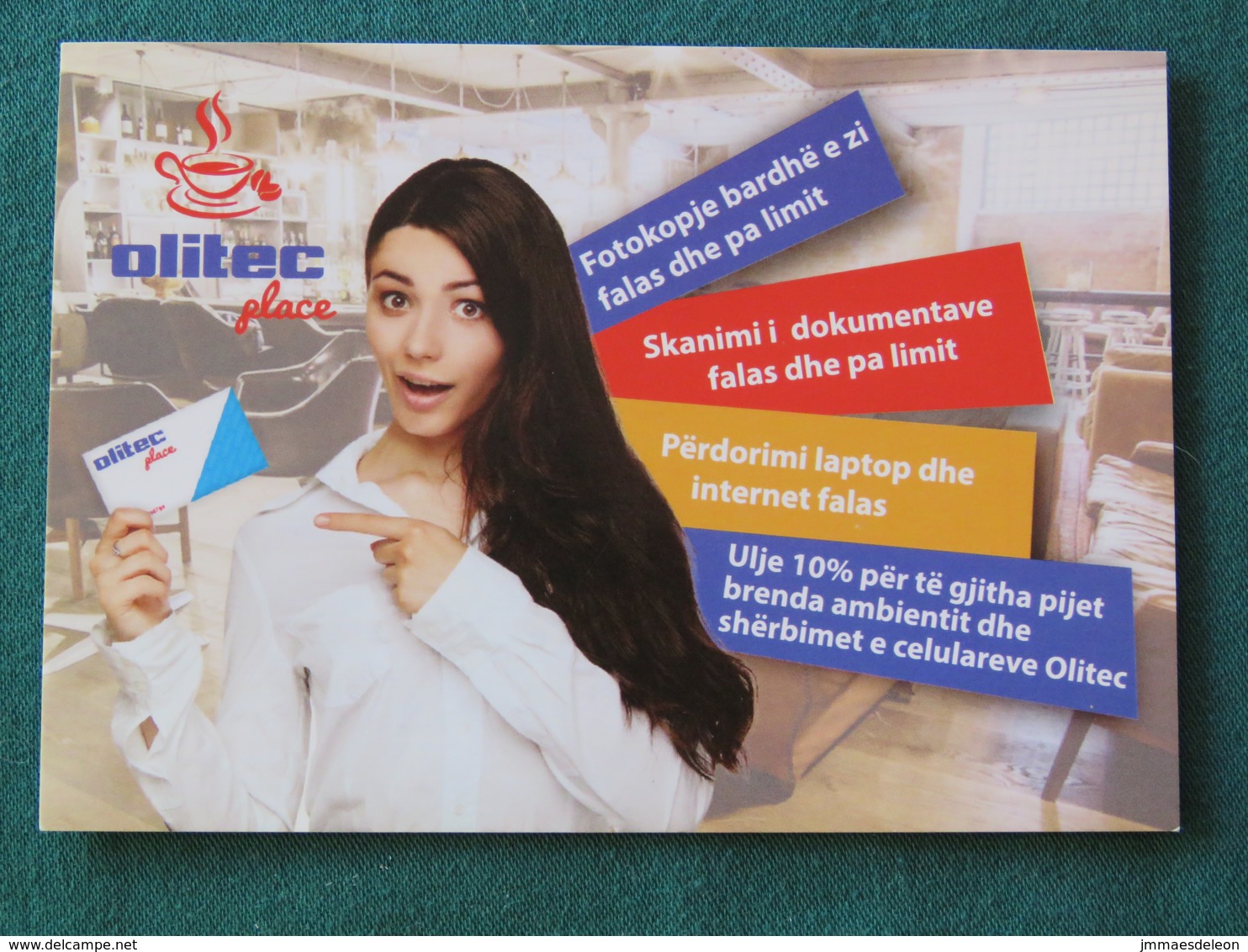 Albania Postcard "olitec - Coffee" - Albanie