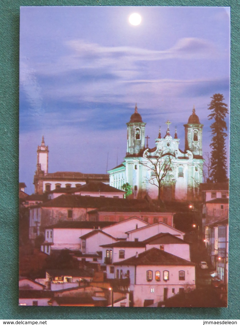 Brasil Postcard "Ouro Preto - Gold Mine - Church" Unused - Autres & Non Classés