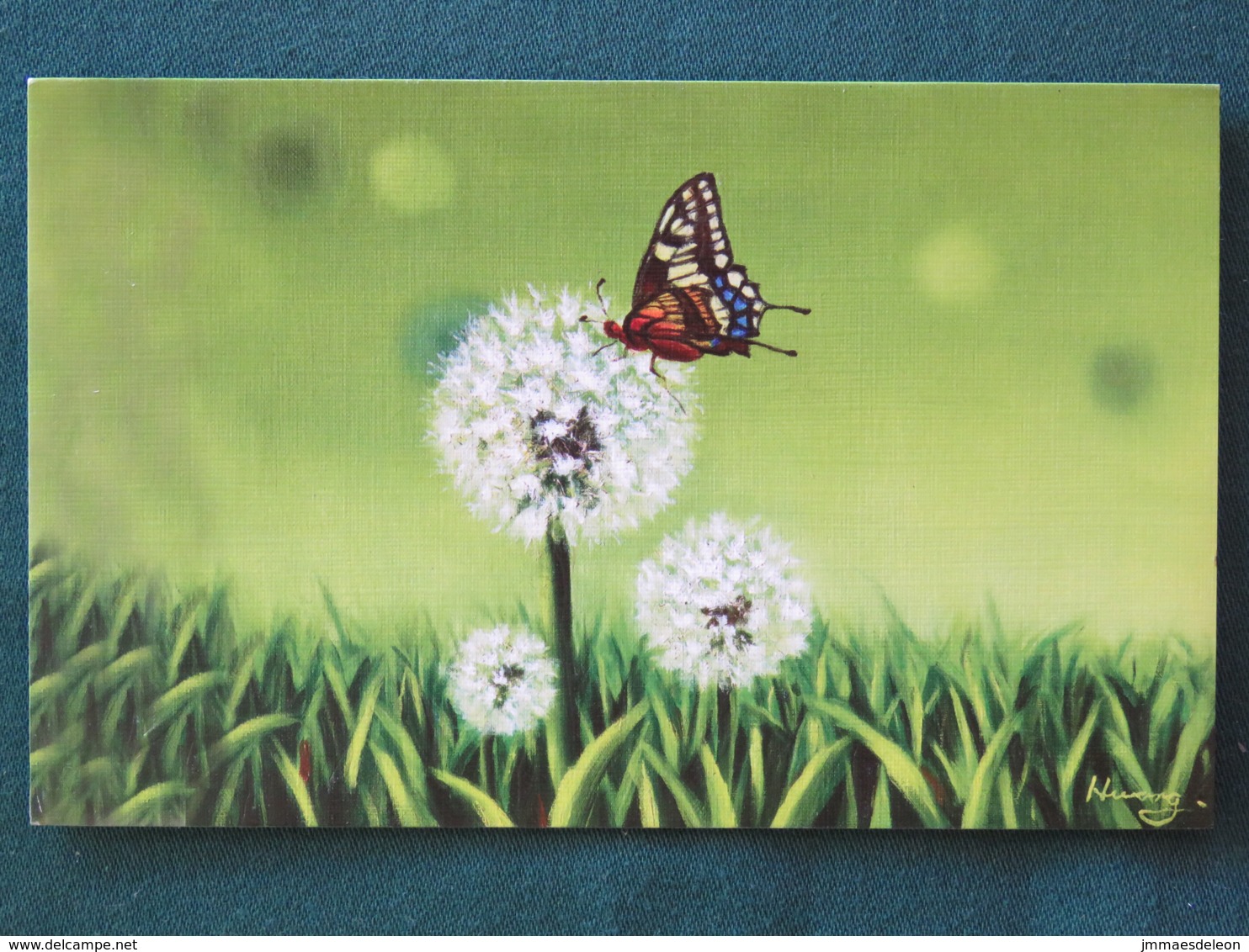 Israel Postcard "butterfly - Mouth Painted" To Nicaragua (inside Letter) - Israel