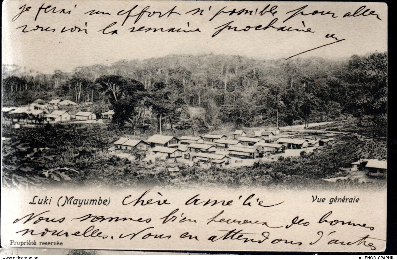 CPA 1905 - CONGO BELGE, VILLAGE DE LUKI (MAYUMBE) - - Belgisch-Congo