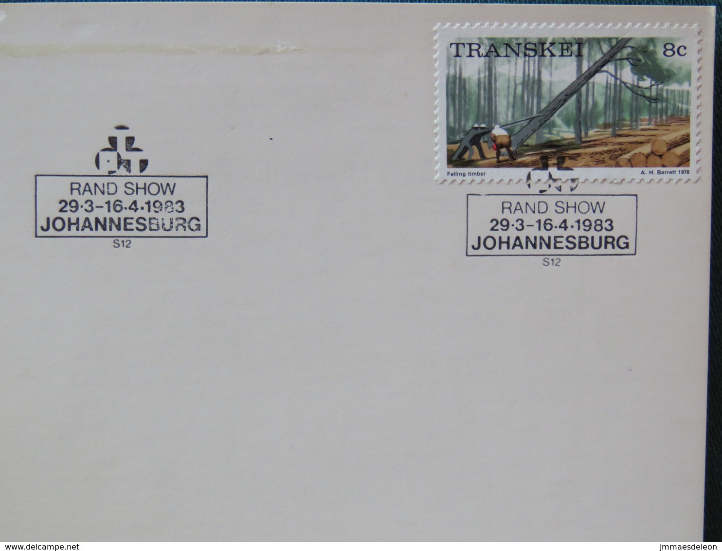 Transkei (South Africa) 1983 FDC Postcard "wood Industry" - Afrique Du Sud