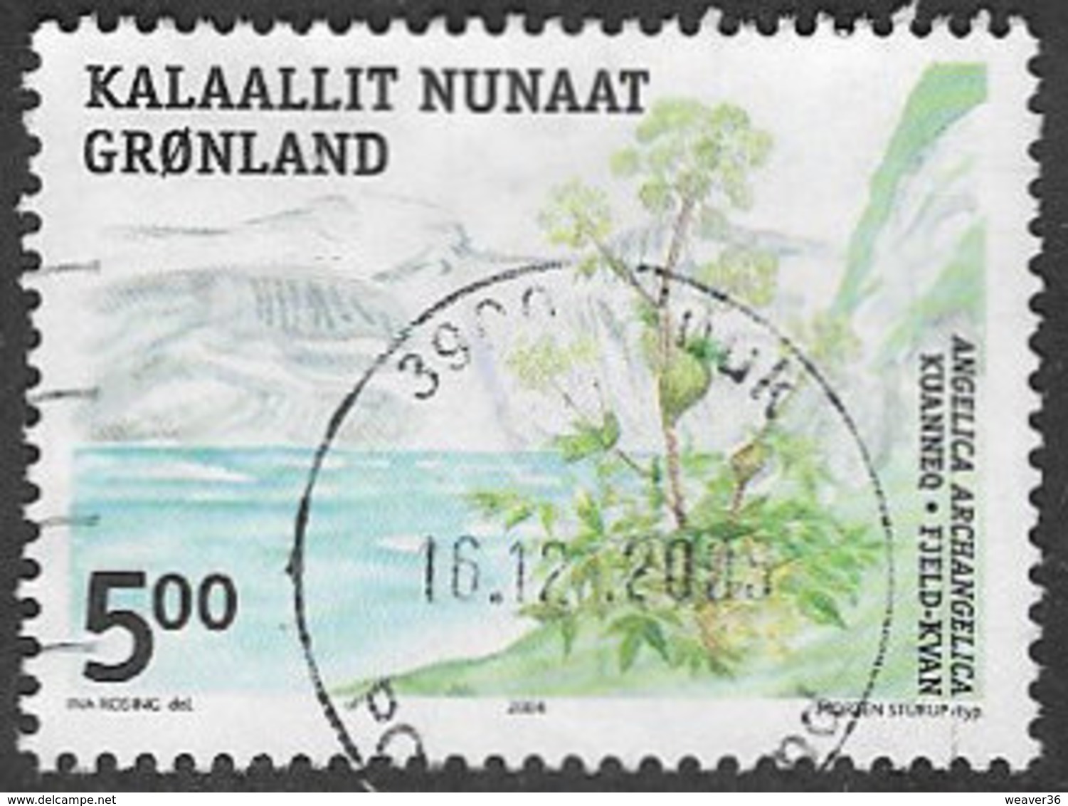 Greenland SG454 2004 Edible Plants (1st Series) 5k Good/fine Used [39/31713/6D] - Used Stamps