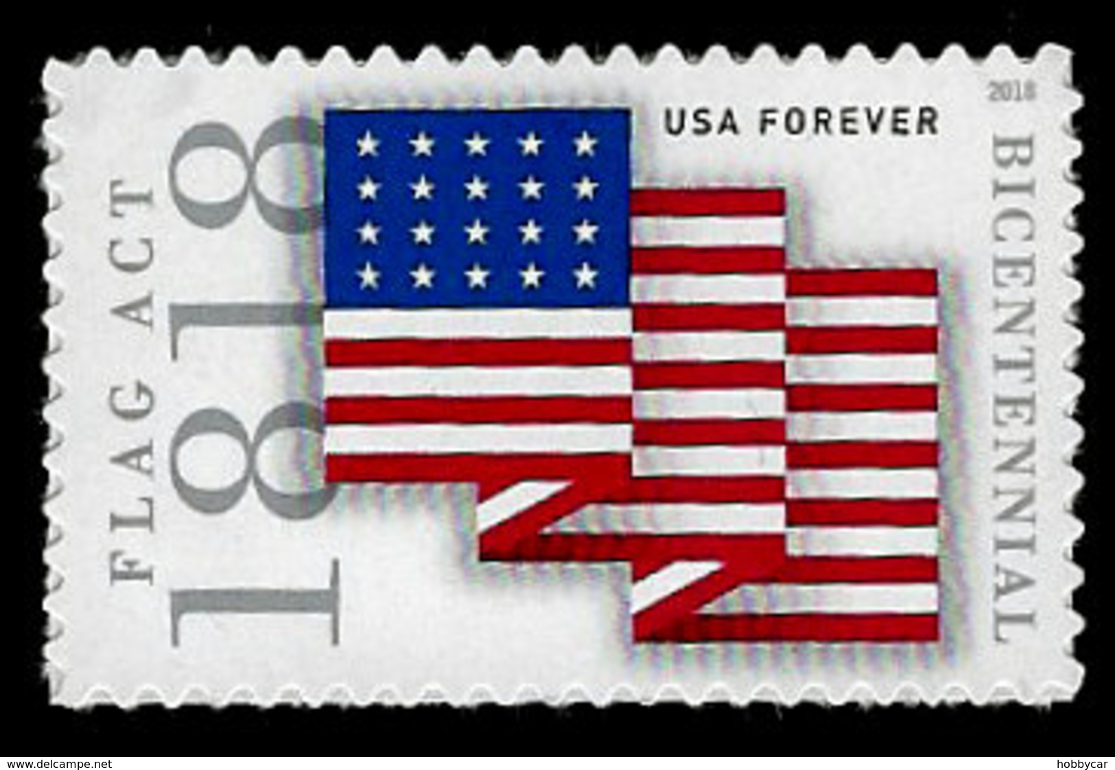 USA, 2018, 5284 Flag Act Of 1818, Single,  MNH, VF - Ongebruikt