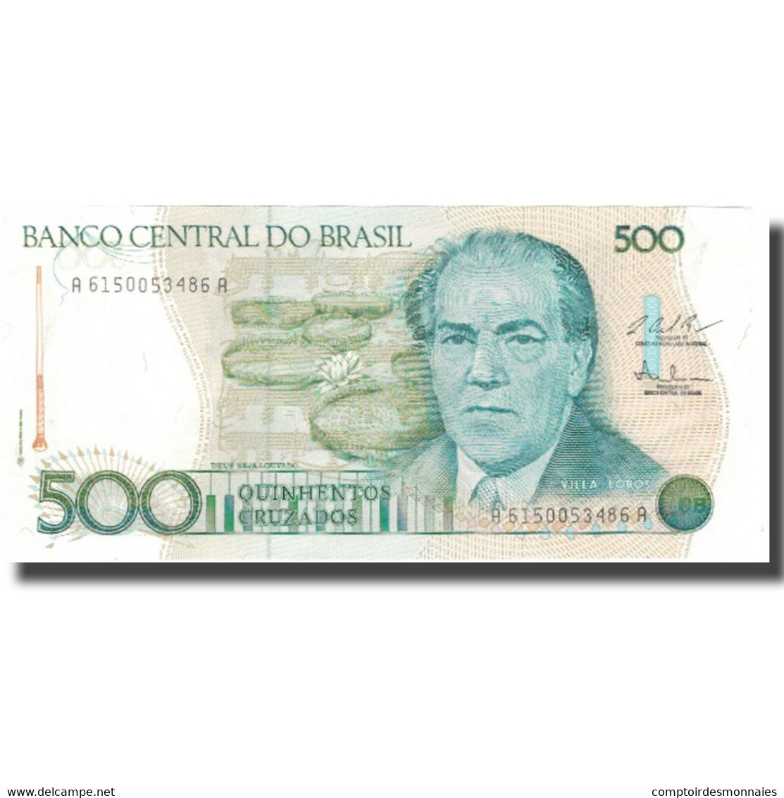 Billet, Brésil, 500 Cruzados, Undated (1986), KM:212c, SPL+ - Brésil