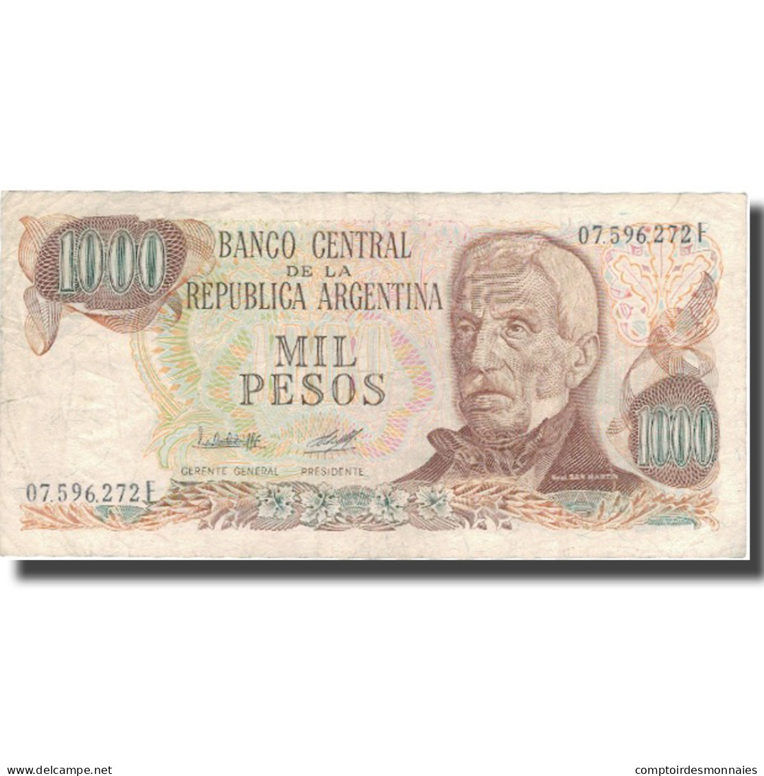 Billet, Argentine, 1000 Pesos, Undated (1976-83), KM:304b, TTB - Pologne