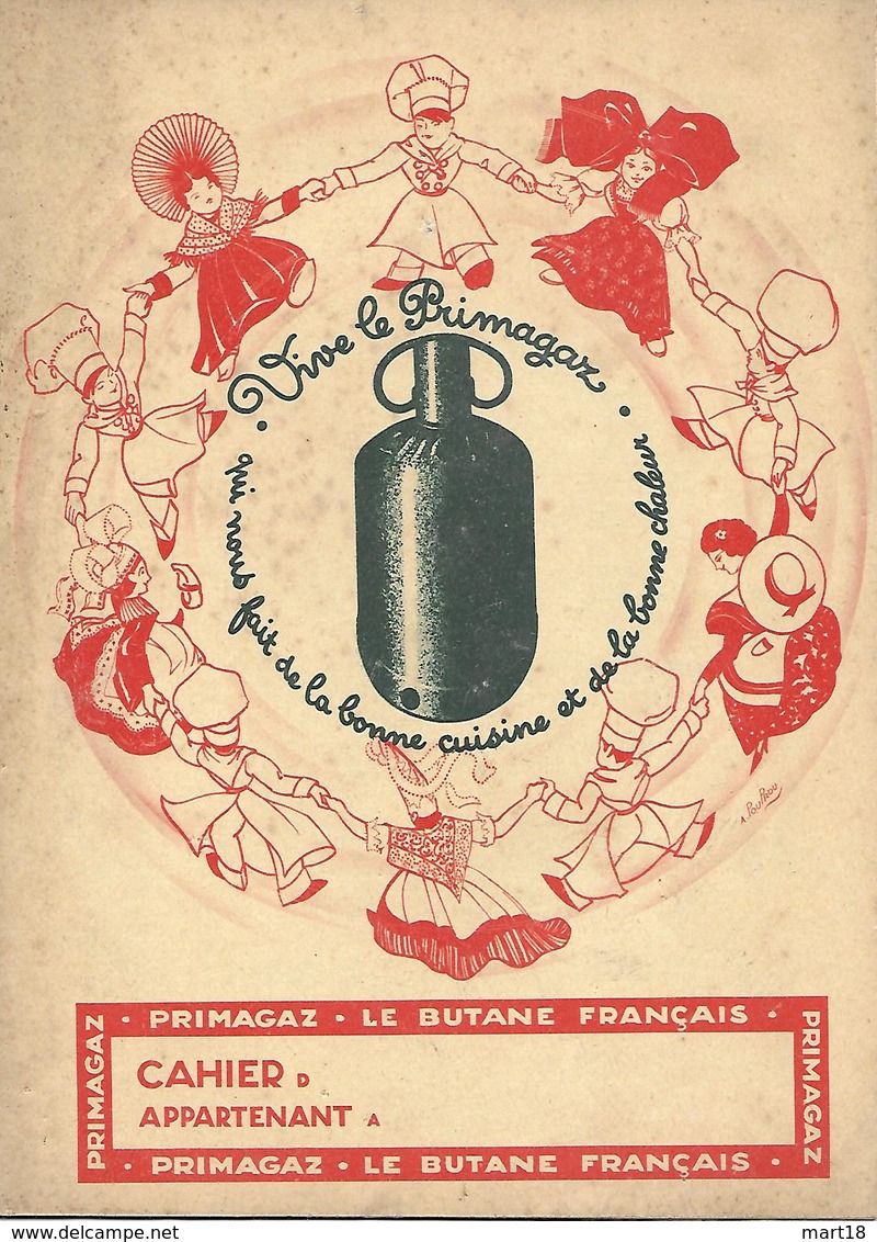 Cahier D' Ecole - BUTAGAZ - Illustrations - Années 1950 - - Electricité & Gaz