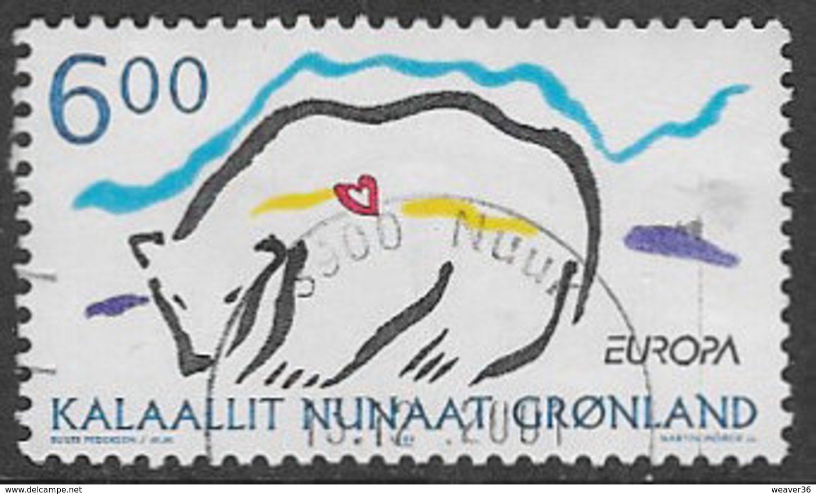 Greenland SG352 1999 Europa 6k Good/fine Used [39/31715/6D] - Used Stamps