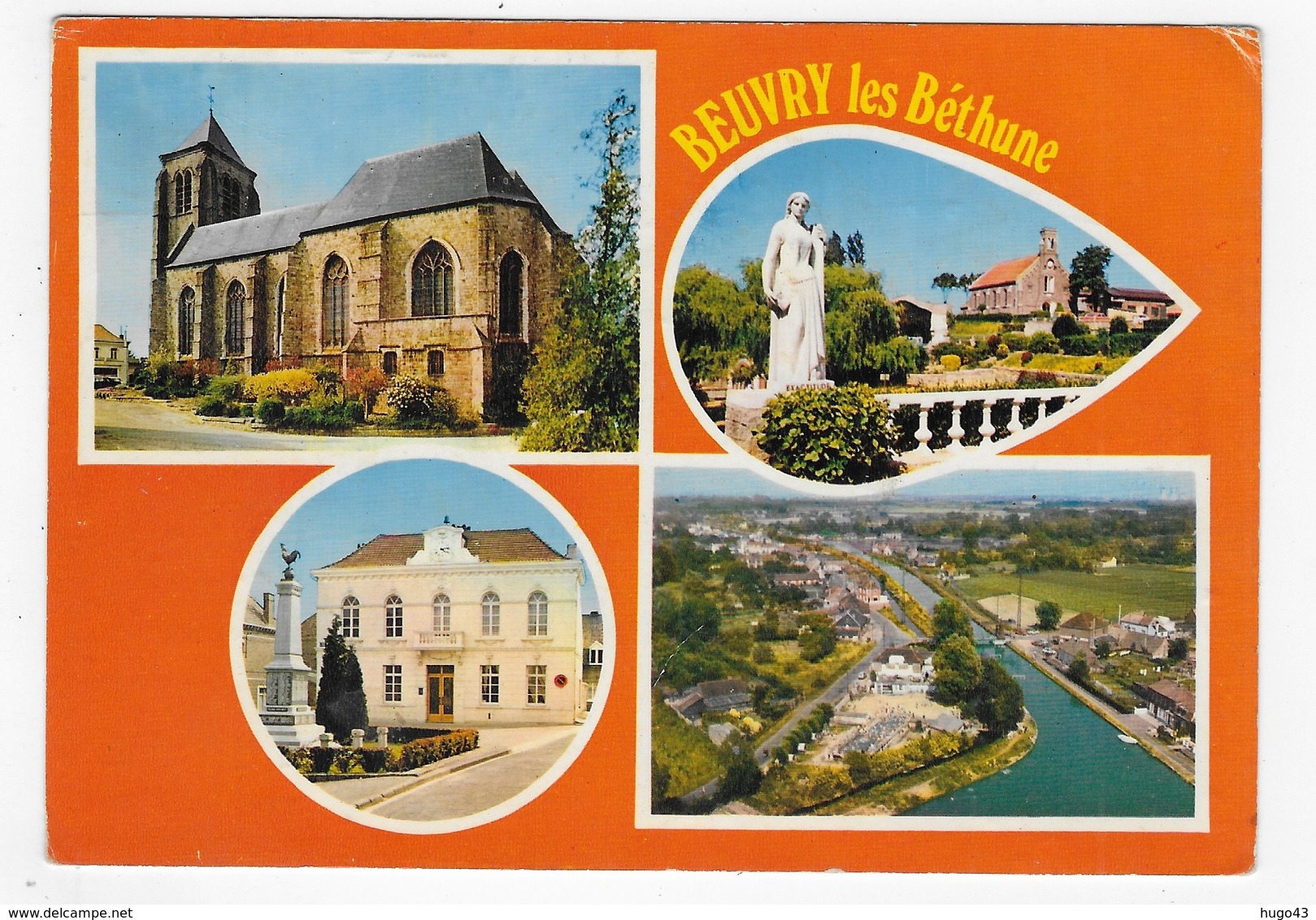 BEUVRY EN 1976 - MULTIVUES - CPSM GF VOYAGEE - Beuvry