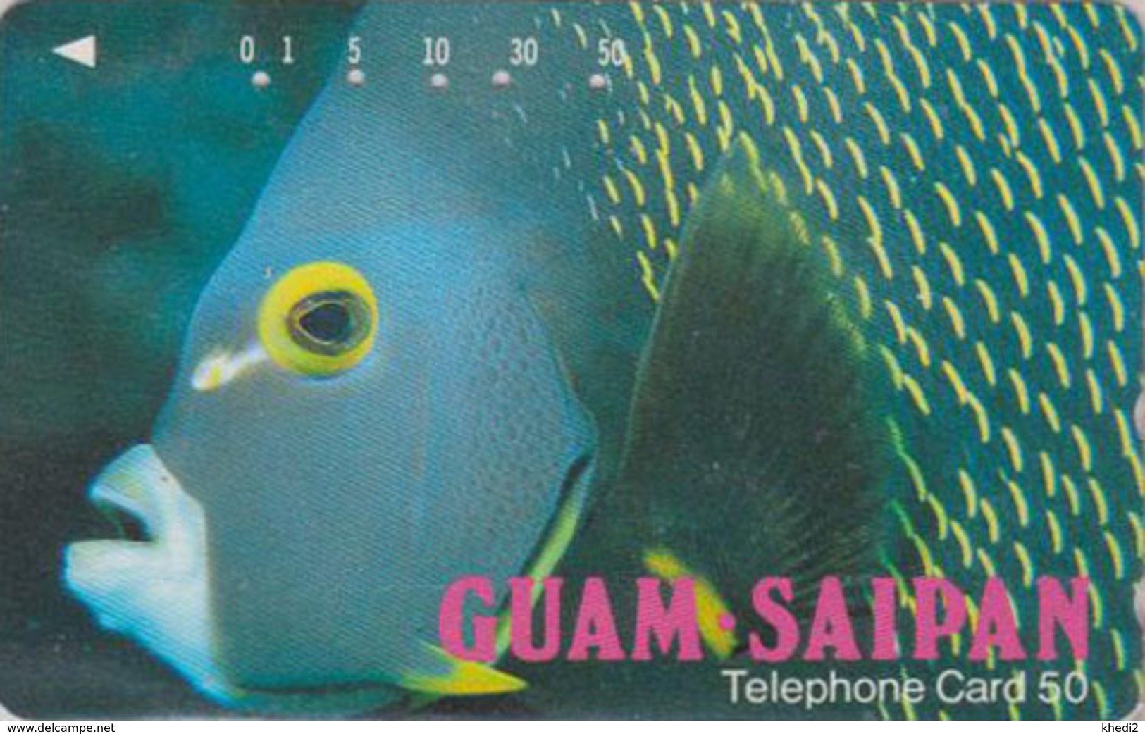 Télécarte Japon / 110-011 - Site GUAM SAIPAN - ANIMAL - POISSON EXOTIQUE - EXOTIC FISH Japan Phonecard - 40 - Fish