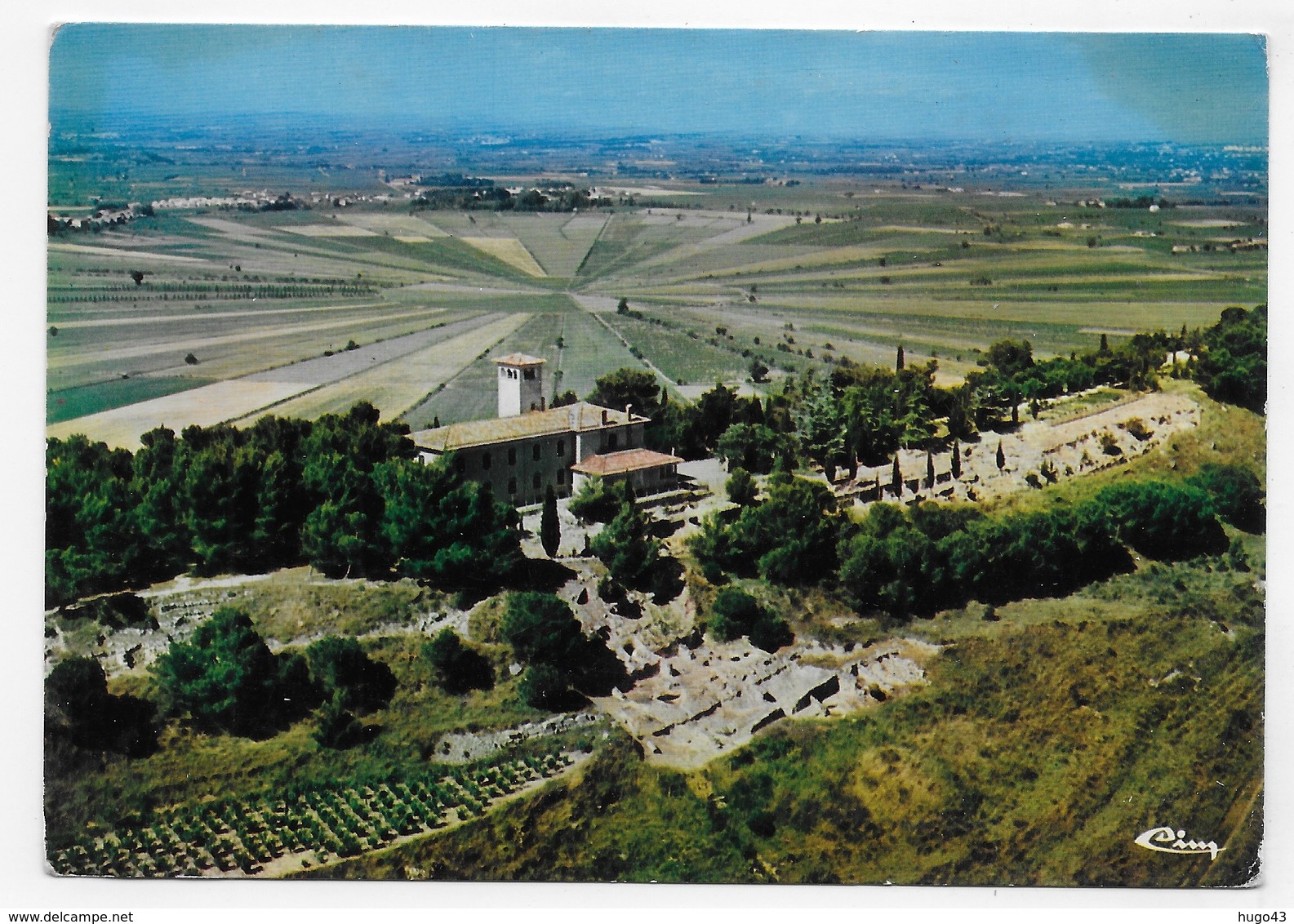 NISSAN LEZ ENSERUNE - VUE AERIENNE DES FOUILLES - LA RUINE - CPSM GF NON VOYAGEE - Autres & Non Classés