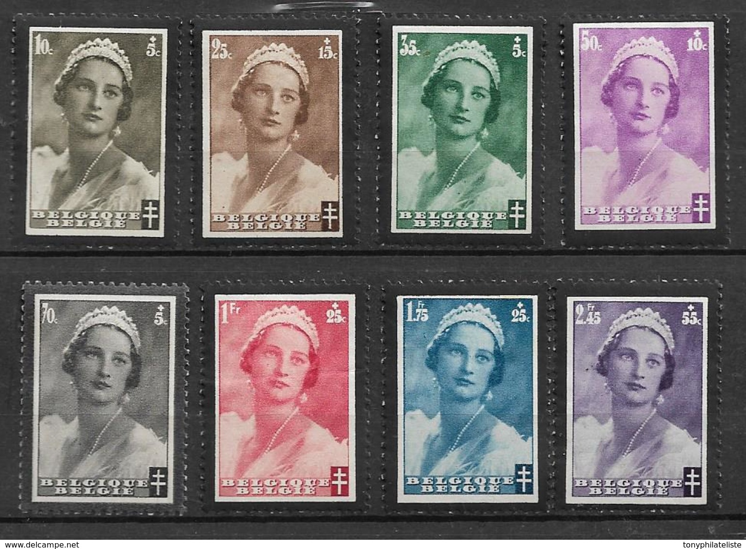 Belgique Timbres De 1935 N°411 A 418  Timbres Neufs ** - Unused Stamps