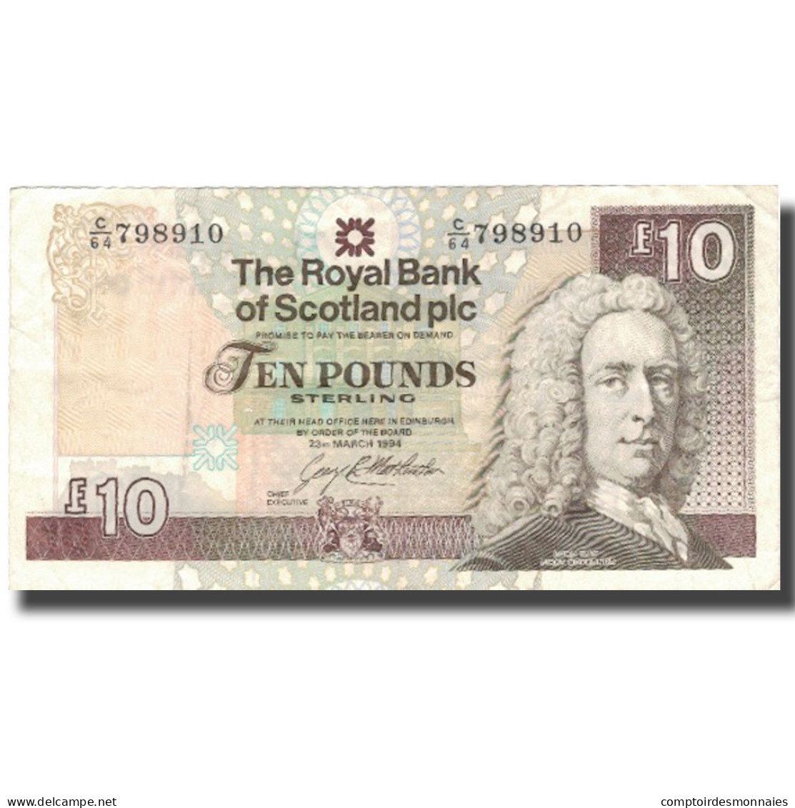 Billet, Scotland, 10 Pounds, 1994, 1994-03-23, KM:353a, TTB - 10 Ponden