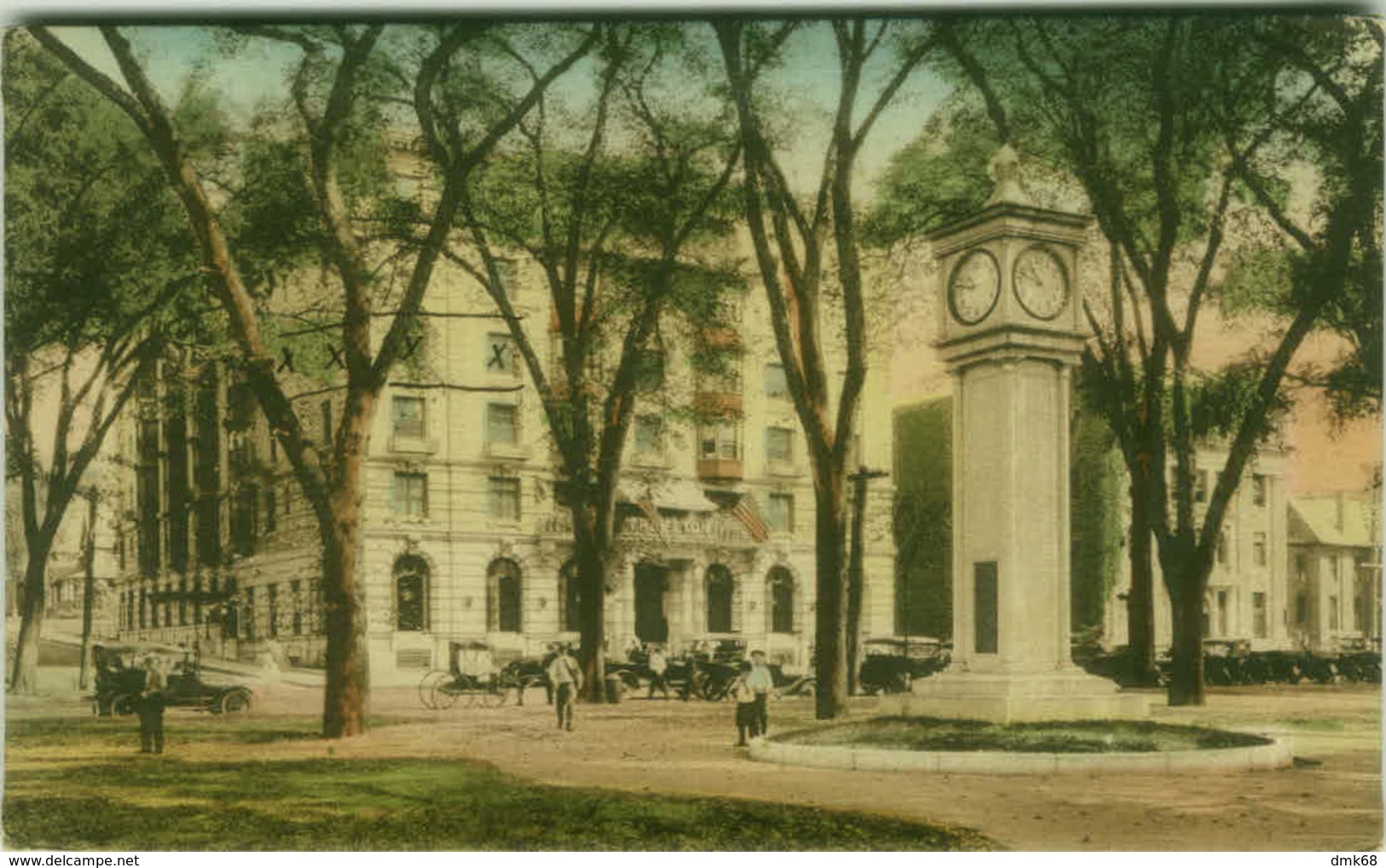 U.S.A. WATERBURY - HOTEL ELTON -  THE CLOCK ON THE GREEN - 1920s (BG1782) - Waterbury
