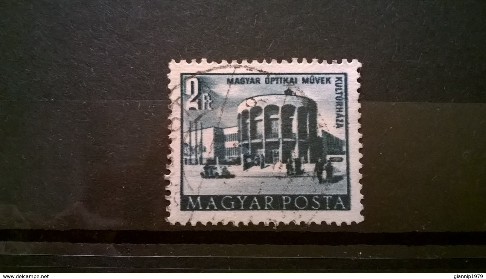 FRANCOBOLLI STAMPS UNGHERIA MAGYAR POSTA 1953 SERIE PIANO QUINQUENNALE CASA DELLE CULTURE  HUNGERY - Usati