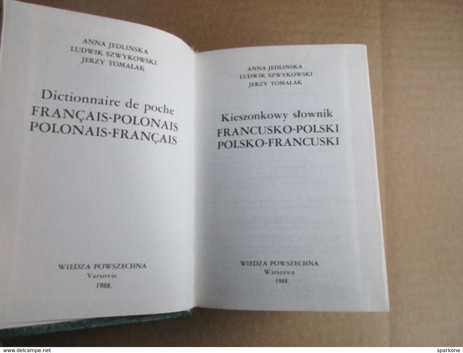 Francusko - Polski / Polsko - Francuski -  éditions De 1988 - Dictionnaires